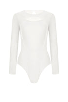 Semi-Sheer Bodysuit with Decorative Details