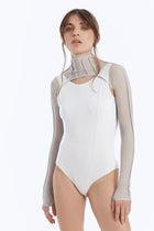 Long-Sleeve Collar with Detachable Gloves