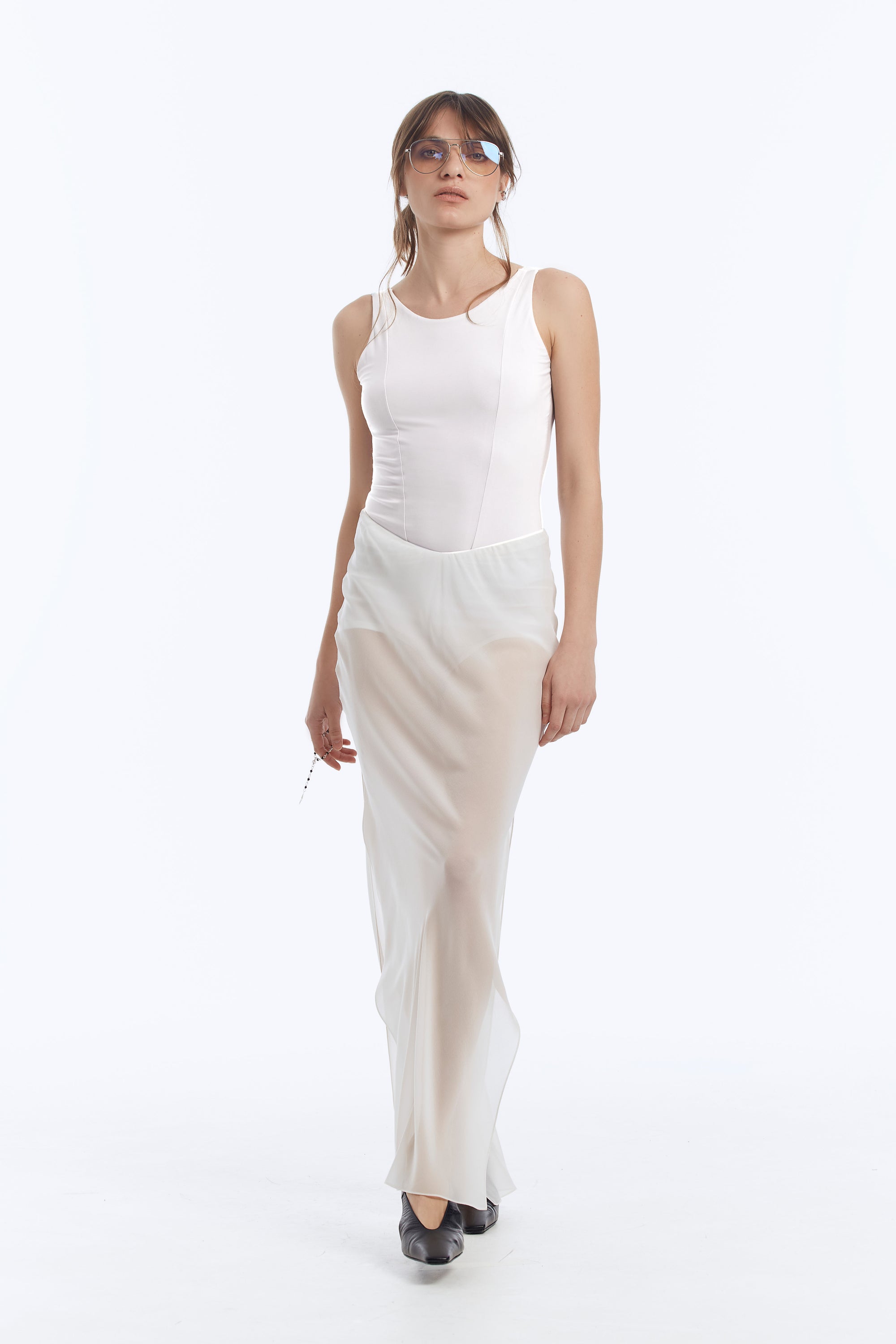 Double-Layer Skirt in Mini and Maxi Lengths