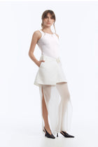 Double-Layer Skirt in Mini and Maxi Lengths
