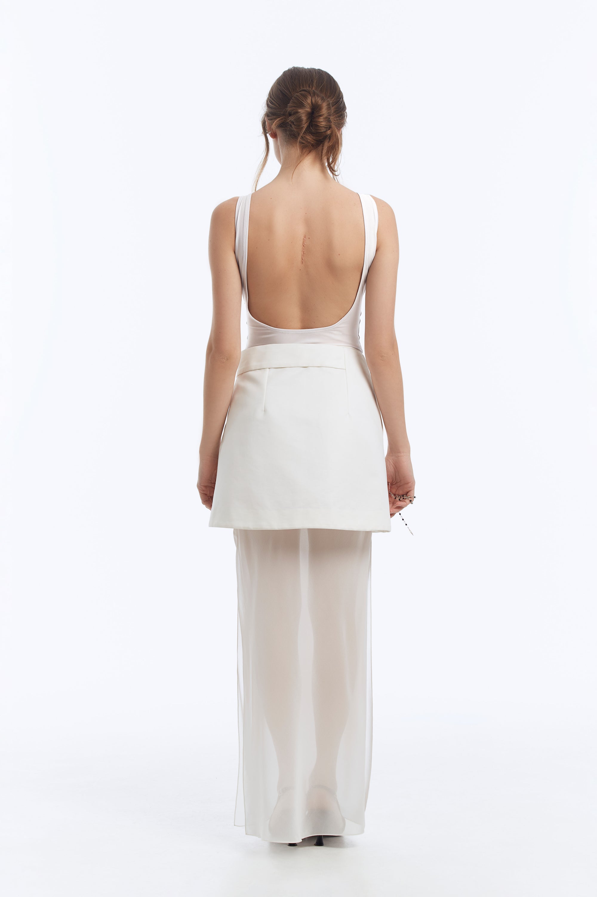 Double-Layer Skirt in Mini and Maxi Lengths