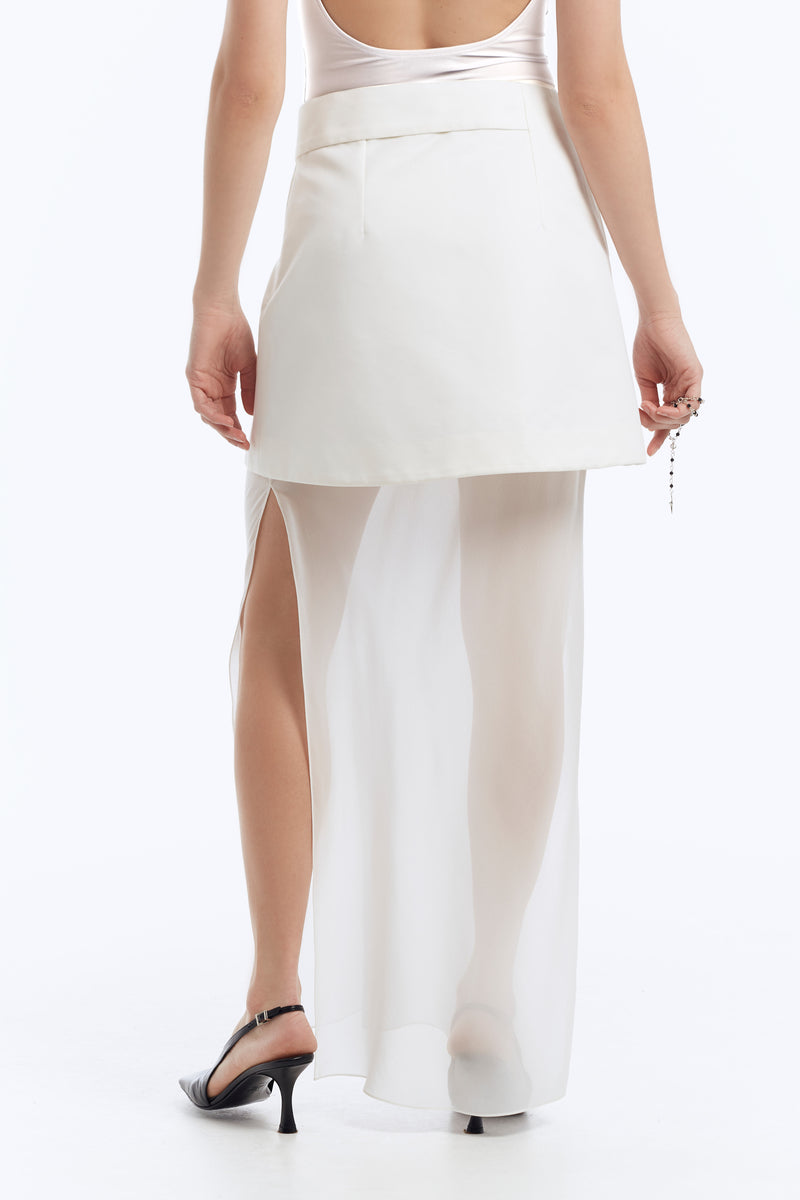 Double-Layer Skirt in Mini and Maxi Lengths