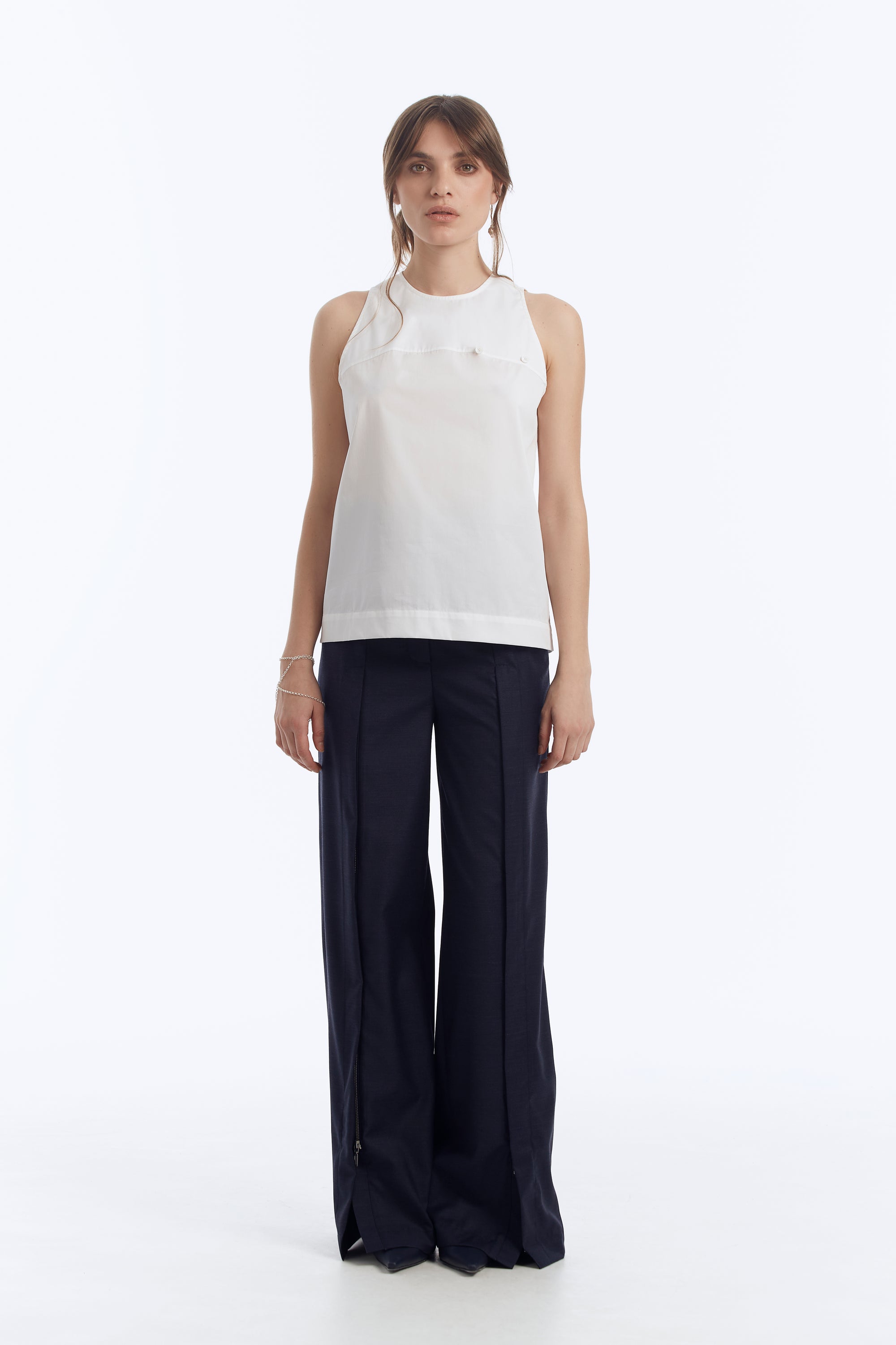 Cotton Top with Detachable Pocket