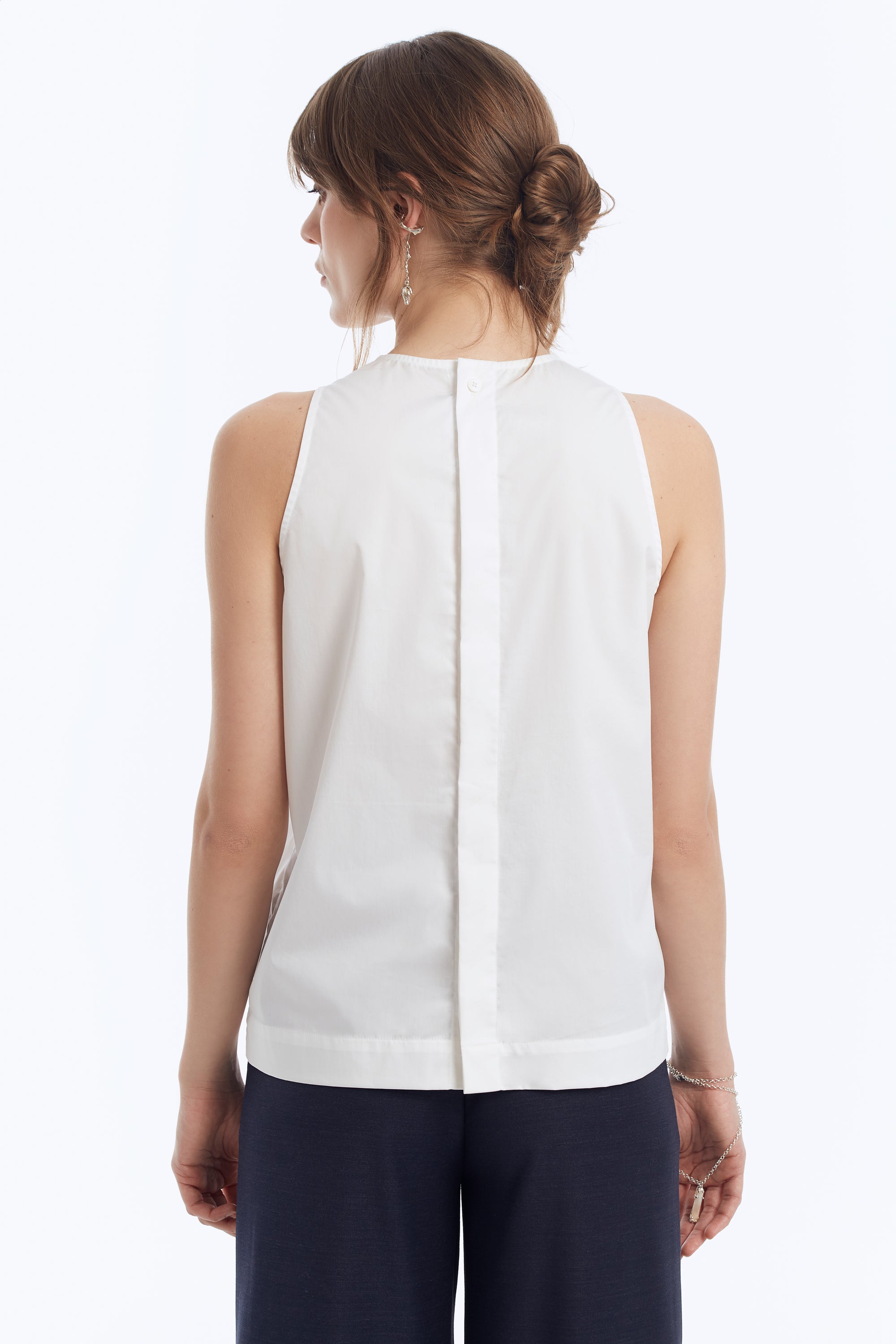 Cotton Top with Detachable Pocket