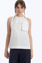 Cotton Top with Detachable Pocket