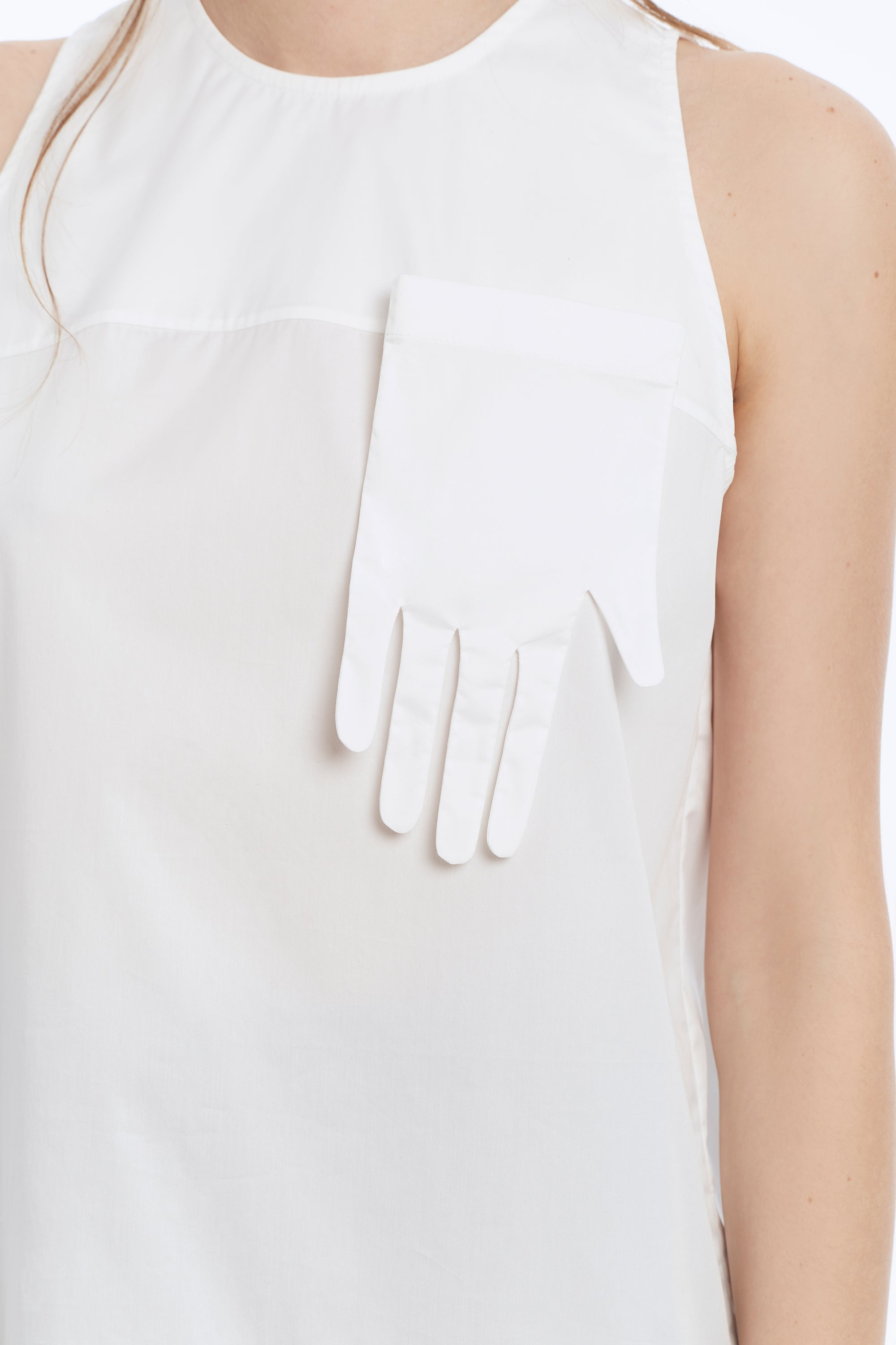Cotton Top with Detachable Pocket