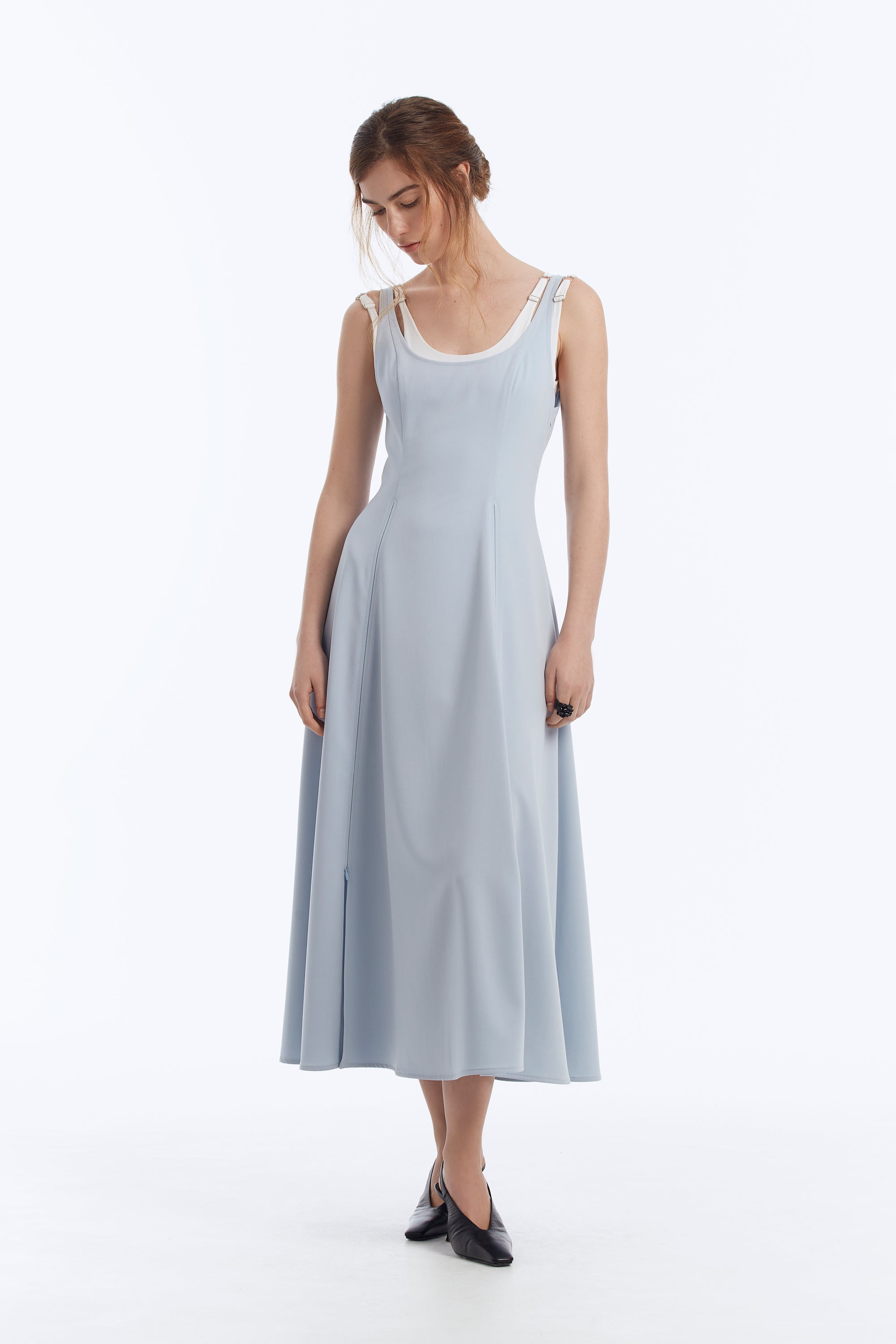 Midi Dress with Zip Detail